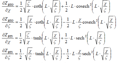 You can calculate ∂Z/∂χ and ∂Z/∂ζ directly from Eq 1